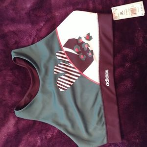 NWT XL Adidas Farm Low Impact Sports Bra